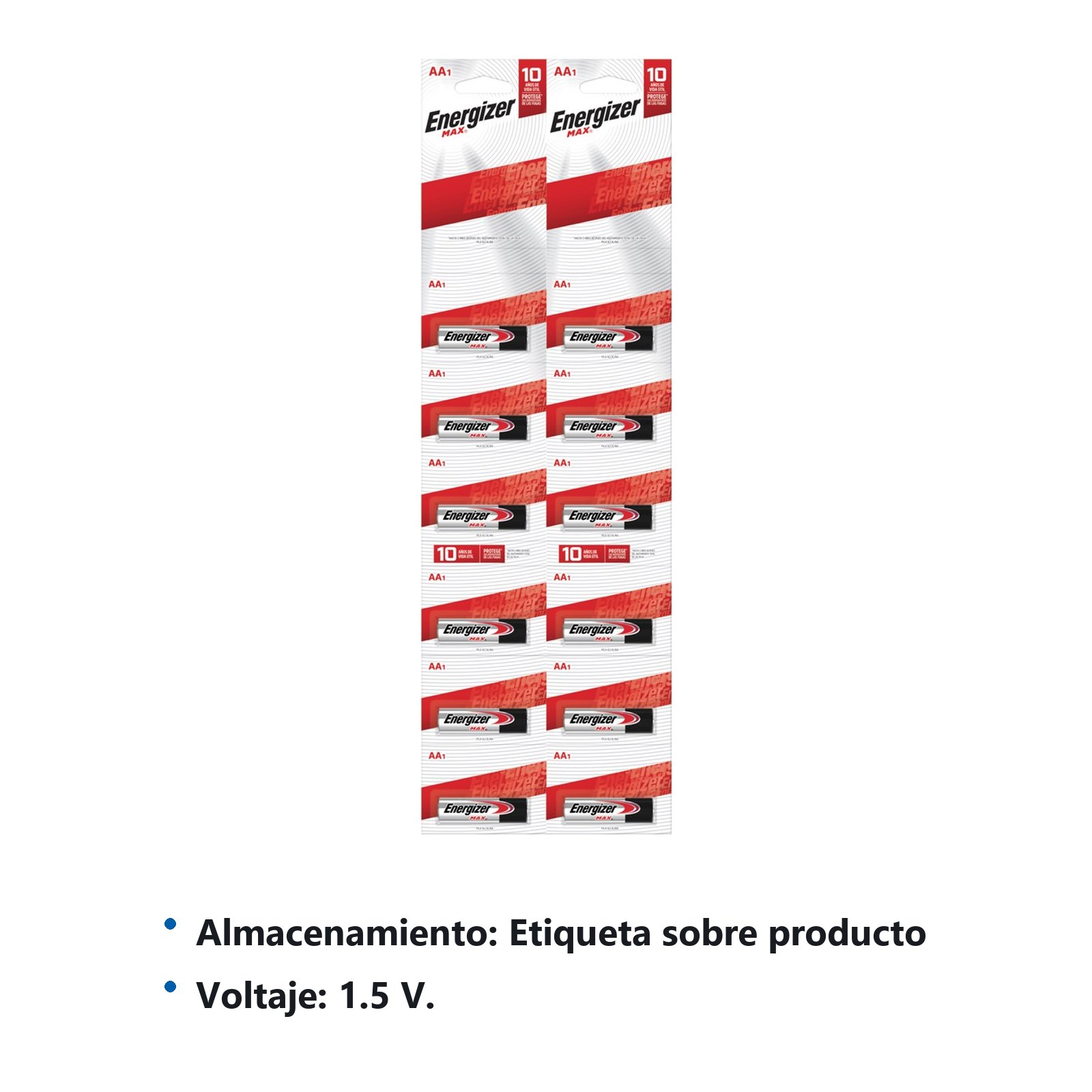 Tira de pilas alcalinas Energizer® "AAA", 12 piezas Surtek - Imagen 2