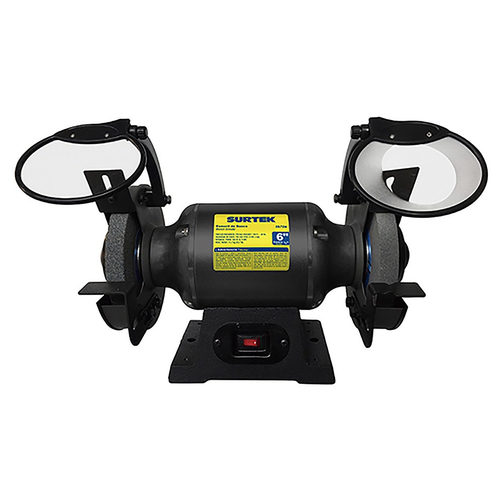 Esmeril de banco motor silencioso de inducción 6" 3/4 HP 550 W 120 V, 3450 RPM Surtek