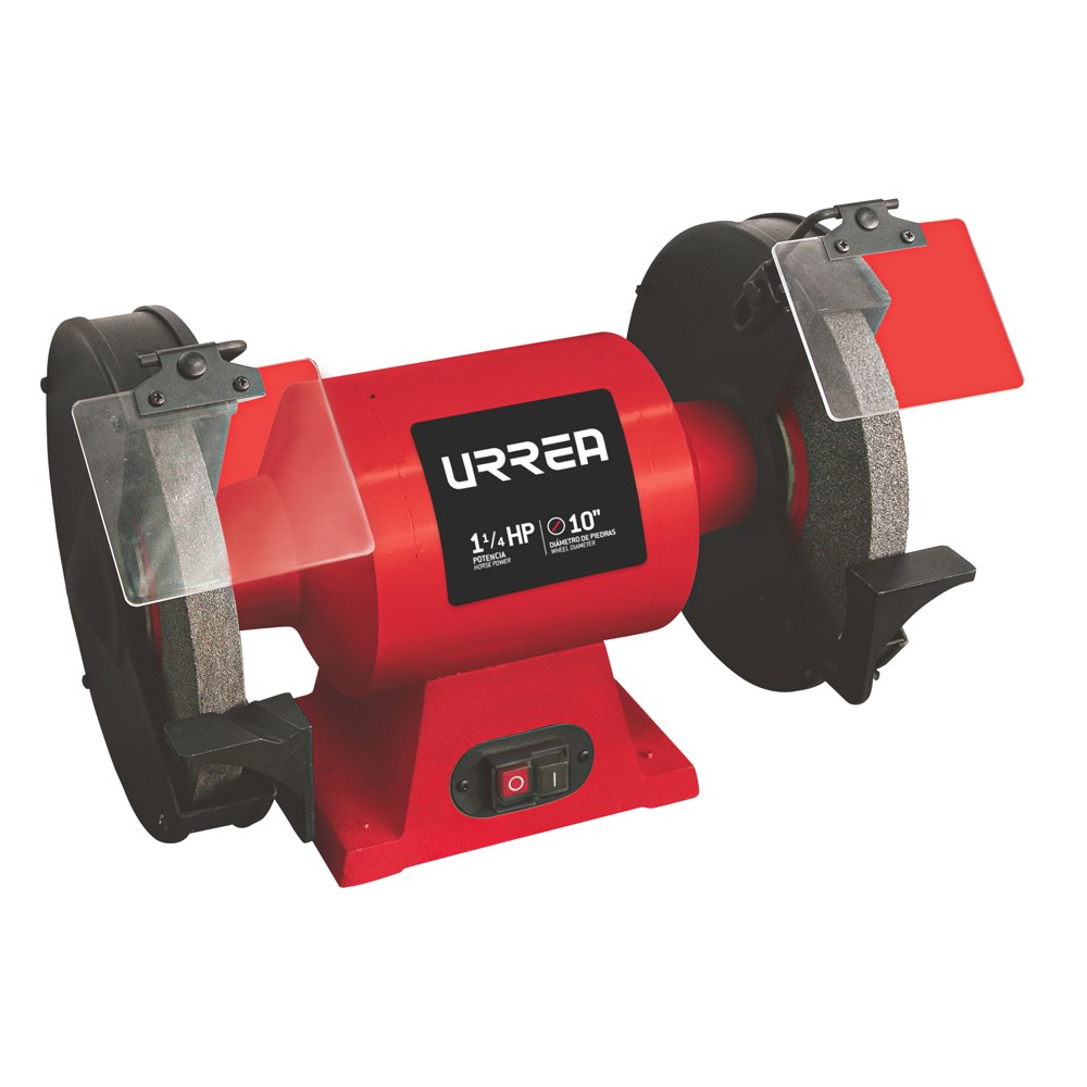 Esmeril de banco 10" 1 1/4 HP 900 W 127 V, 1750 RPM Urrea