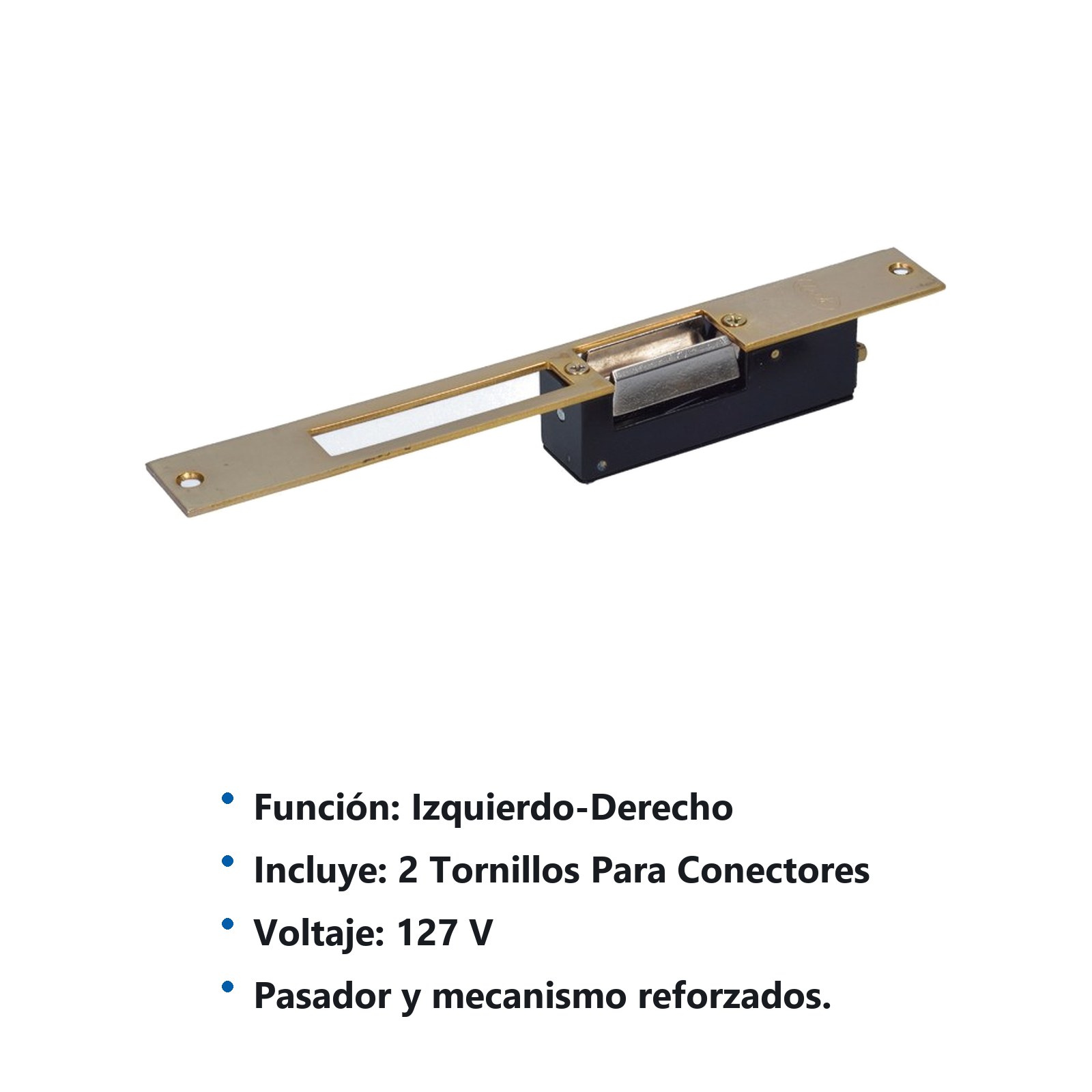 Contra eléctrica con bobina, latón brillante, en caja Lock - Imagen 2