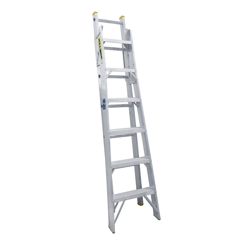 Escalera convertible tipo II de aluminio con 13 peldaños Surtek
