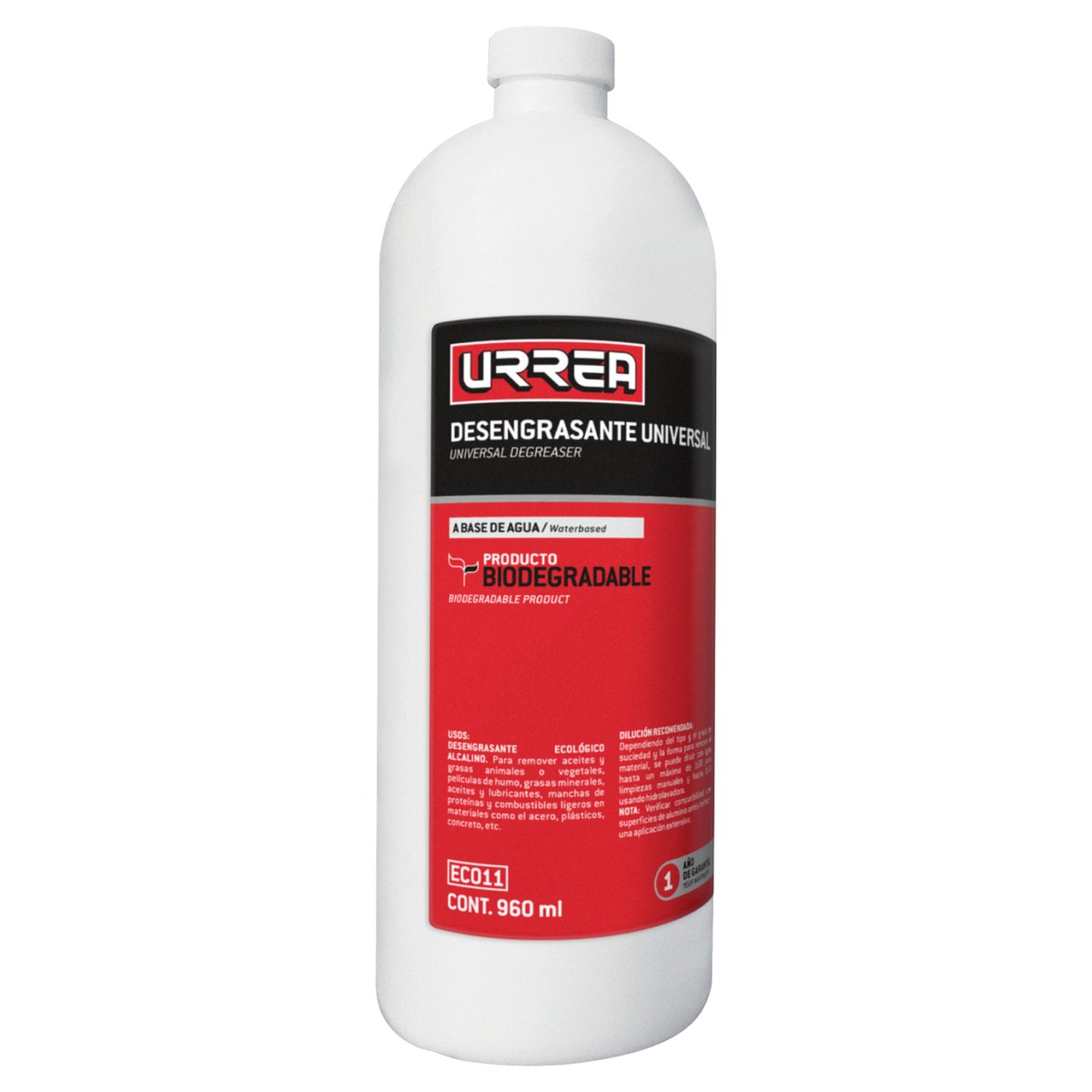 Desengrasante a base de agua 960 ml Urrea - Imagen 2