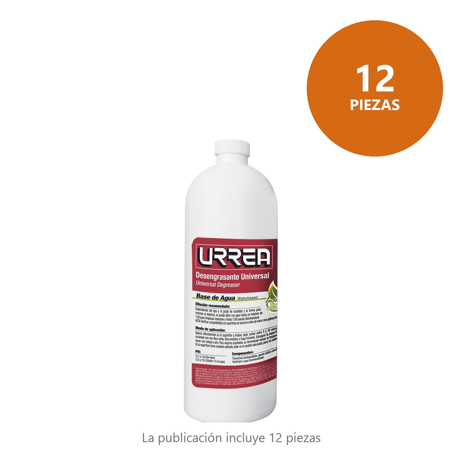 Desengrasante a base de agua 960 ml Urrea - Imagen 3