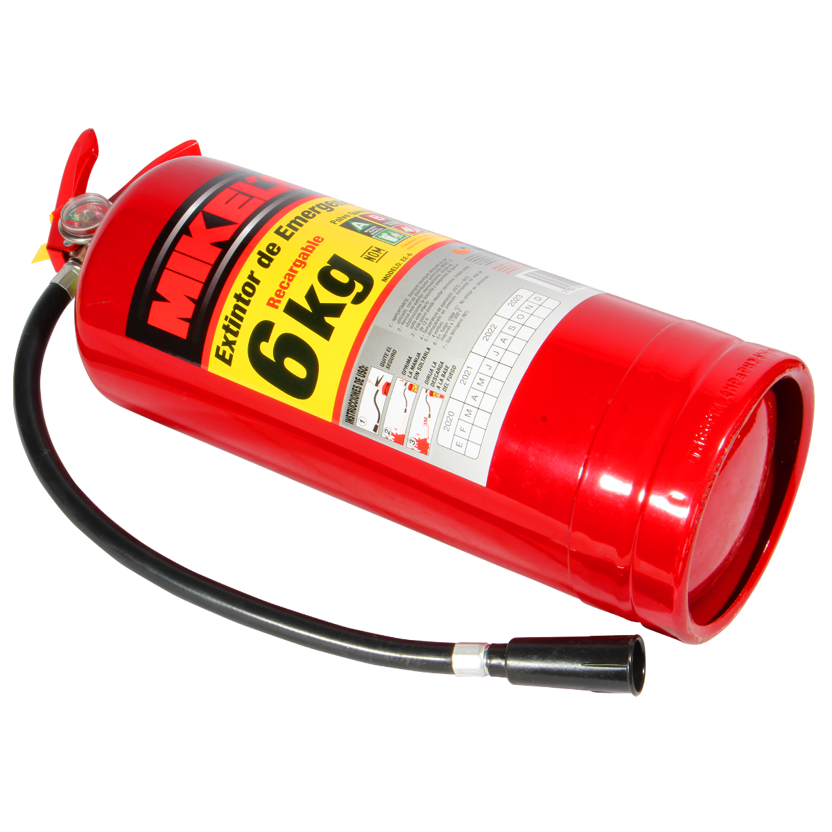 MIKELS EE-6 Extintor de emergencia recargable  (6 kgs) - Imagen 3