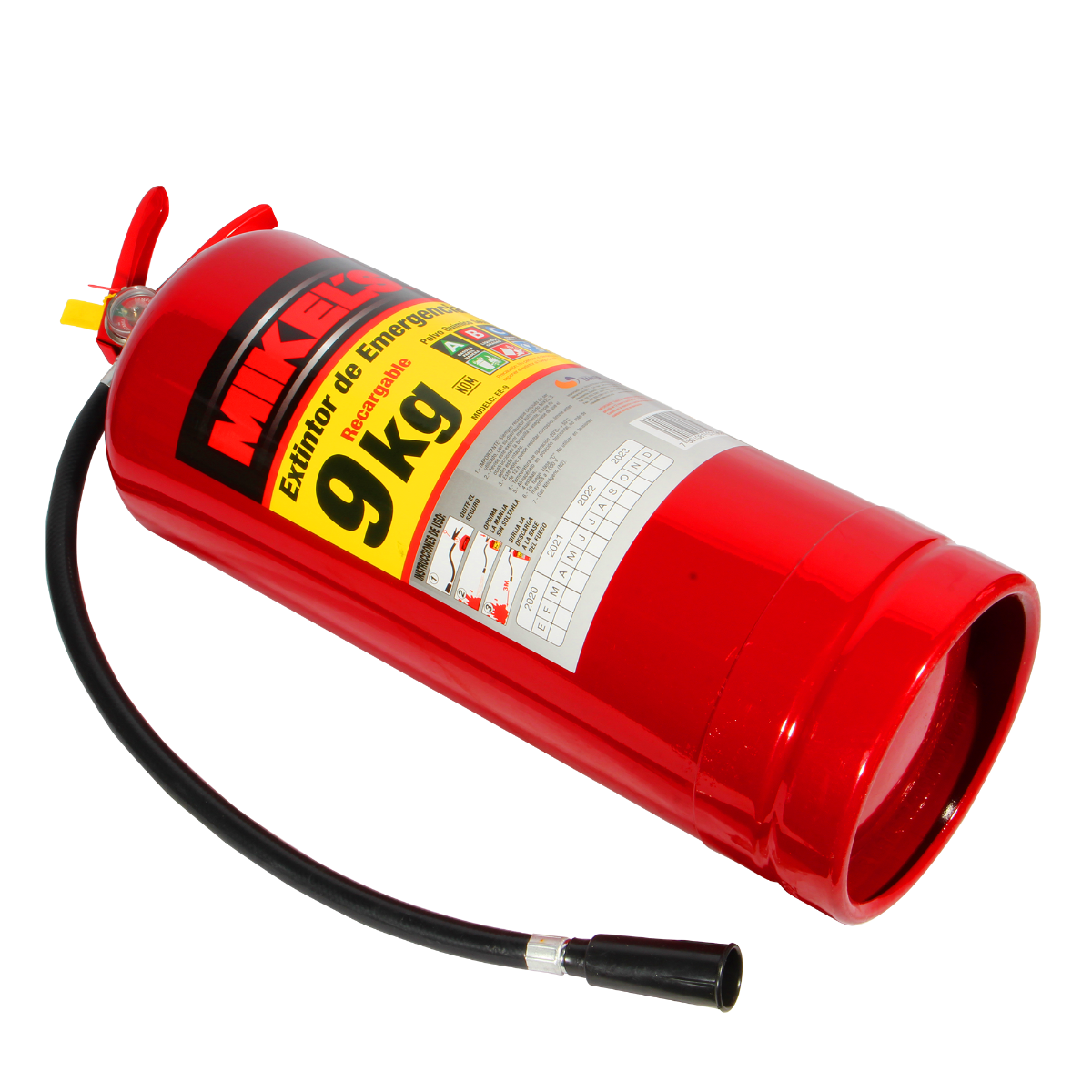 MIKELS EE-9 Extintor de emergencia recargable  (9 kgs) - Imagen 3