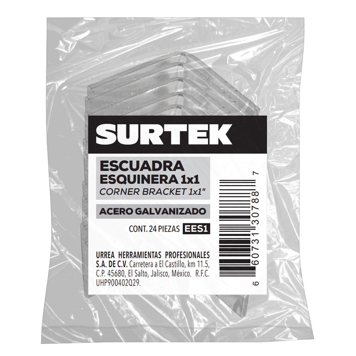 Escuadra esquinera 1" x 1", 24 piezas Surtek - Imagen 2