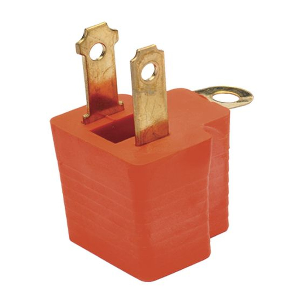 Clavija Convertidora de Hule 3 a 2 Terminales 15A 127V Argos