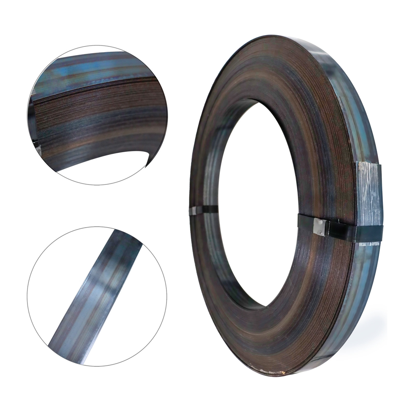 FLEJE DE ACERO ENCERADO AZUL INDUSTRIAL 1-1/4" X 0.031" X 225 m APROX. ROLLO DE 45KG - Imagen 2