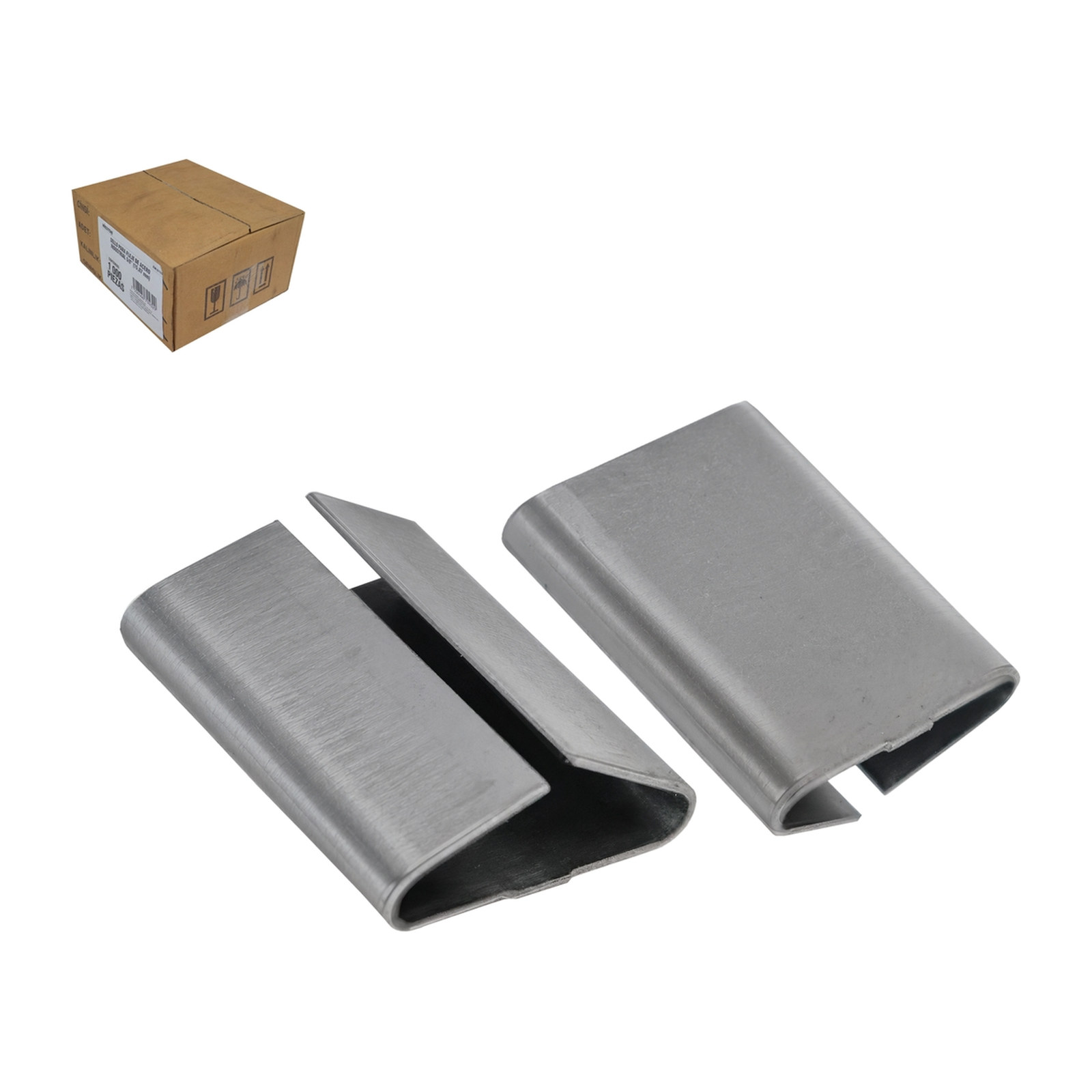 SELLO P/FLEJE DE ACERO INDUSTRIAL 5/8" (Precio x caja C/1000 piezas)