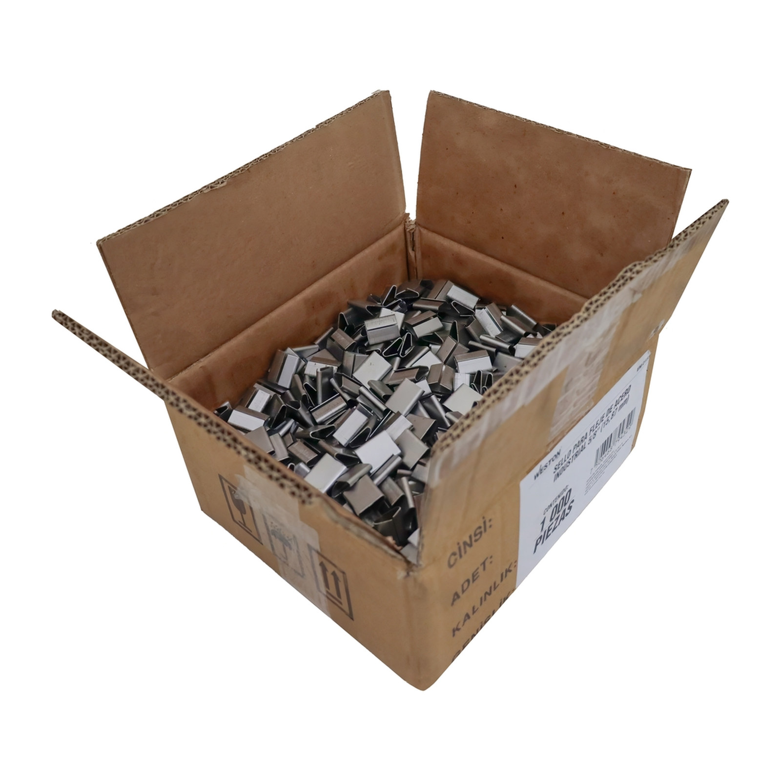 SELLO P/FLEJE DE ACERO INDUSTRIAL 1-1/4" (Precio x caja C/1000 piezas) - Imagen 2