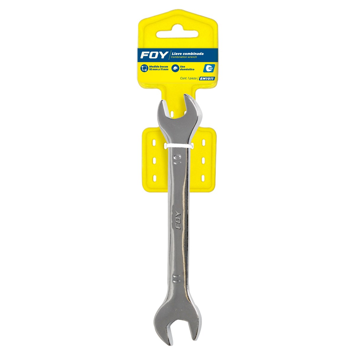 Llave española pulido espejo métrica, 10 x 11 mm Foy - Imagen 2