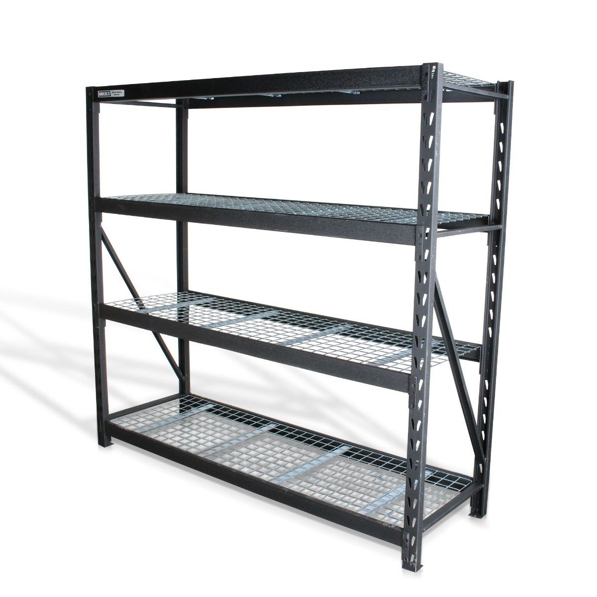 MIKELS EMI-7724 Estante para almacenaje metálico  industrial (77”x24”) 4 repisas (2,500 kgs)