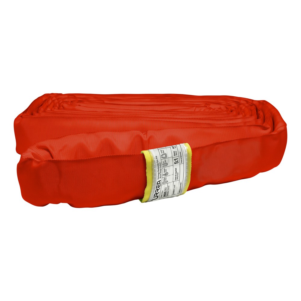 Eslinga de poliéster redonda sin fin roja 6 m, 6 ton Urrea