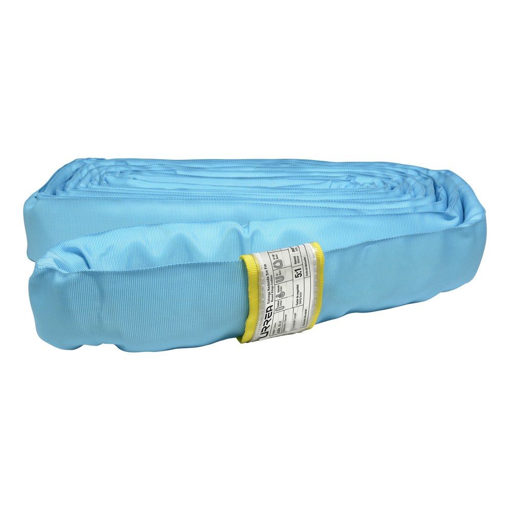 Eslinga de poliéster redonda sin fin azul 5 m, 9 ton Urrea
