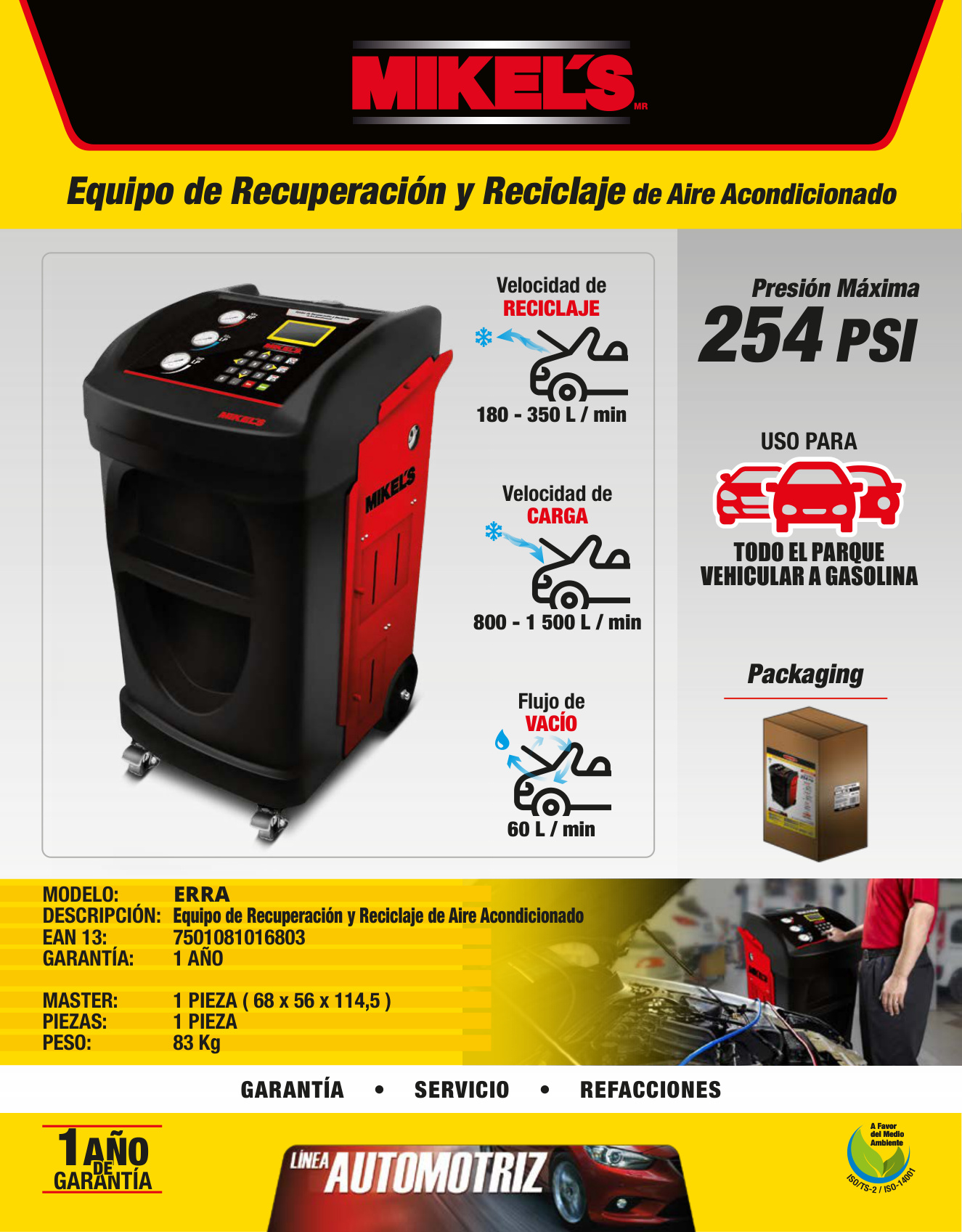 MIKELS ERRA Equipo de recuperación y reciclaje de aire acondicionado - Imagen 4