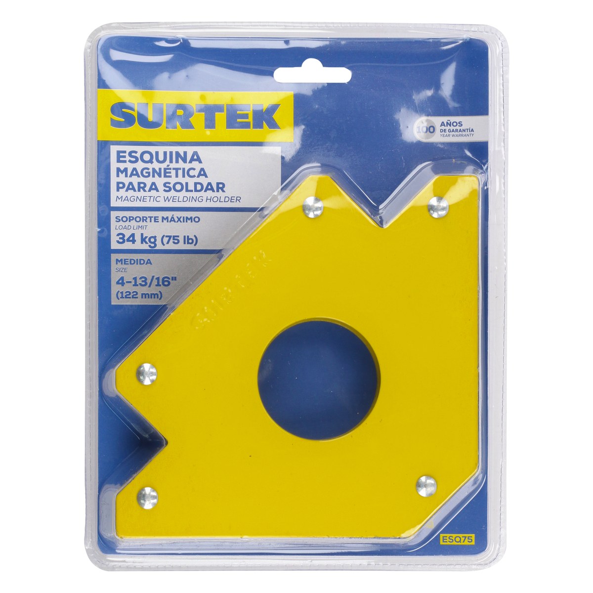 Esquina magnética para soldar 5", 75 lb Surtek - Imagen 2