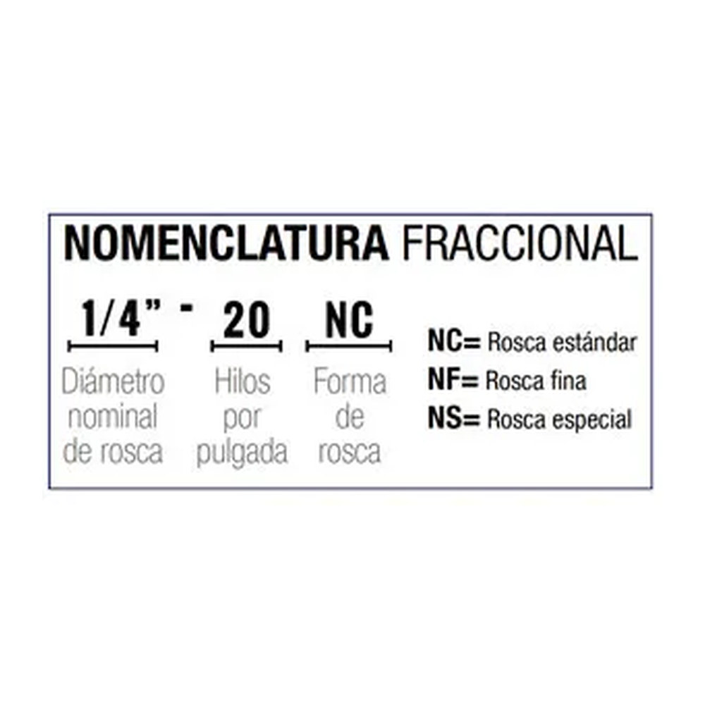 JUEGO 3 MACHUELOS AAC 1/4"-20 NC - Imagen 2