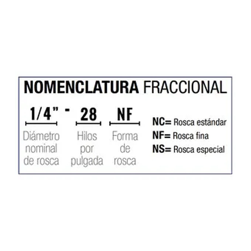 JUEGO 3 MACHUELOS AAC 1/4"-28 NF - Imagen 3