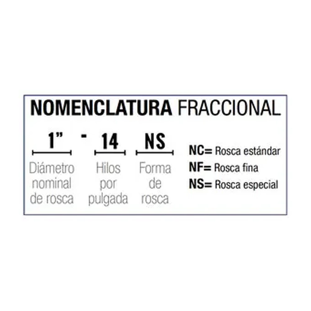 Juego de 3 Machuelos AAC 1"-14 NS - Imagen 4