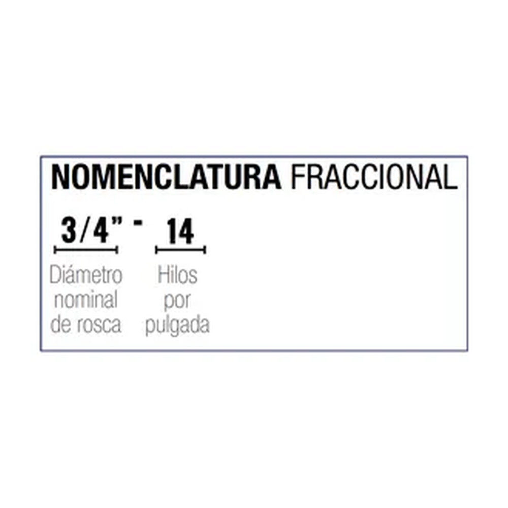MACHUELO NPT 3/4"-14 AAC - Imagen 4