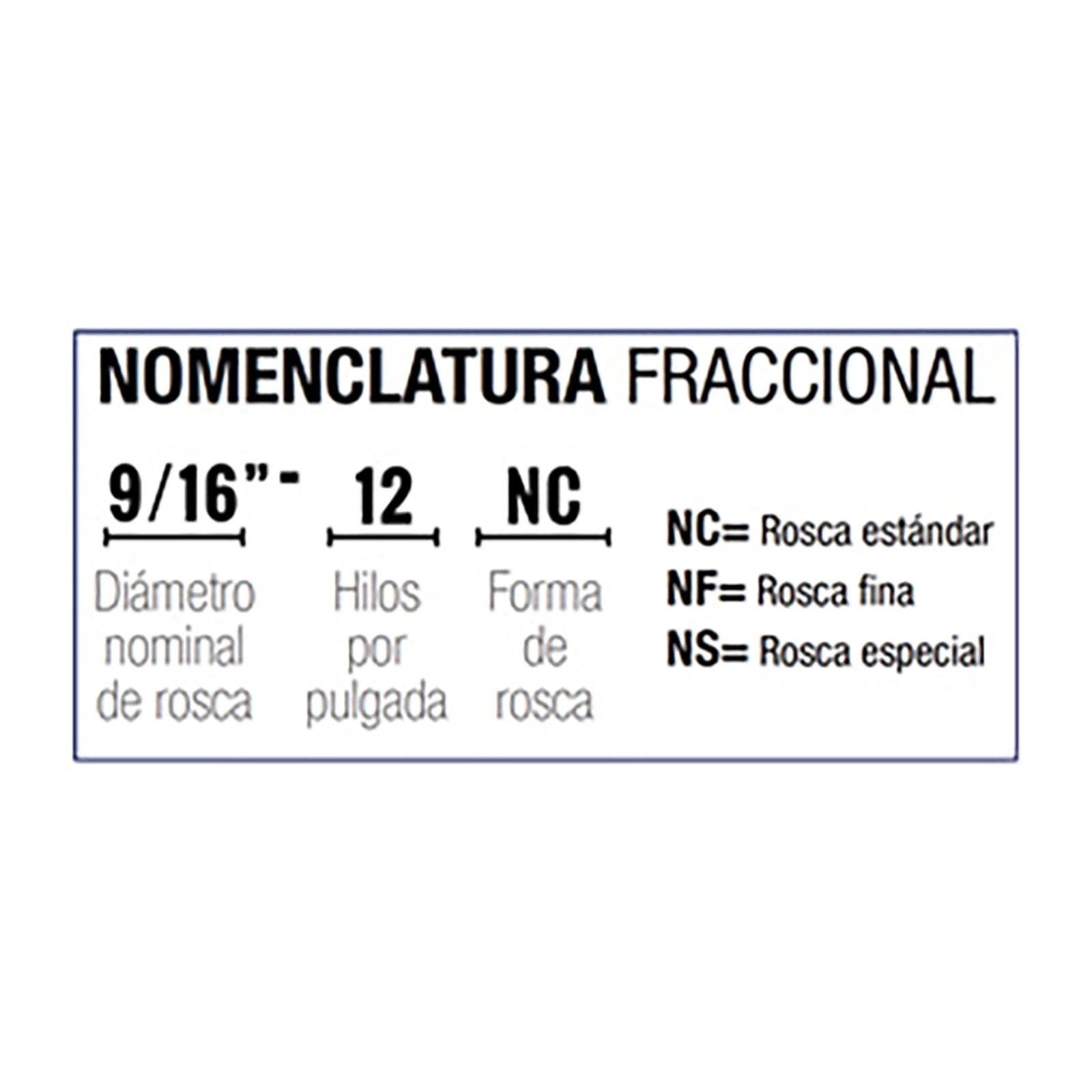 MACHUELO SEMICONICO AAC 9/16"-12 NC - Imagen 4