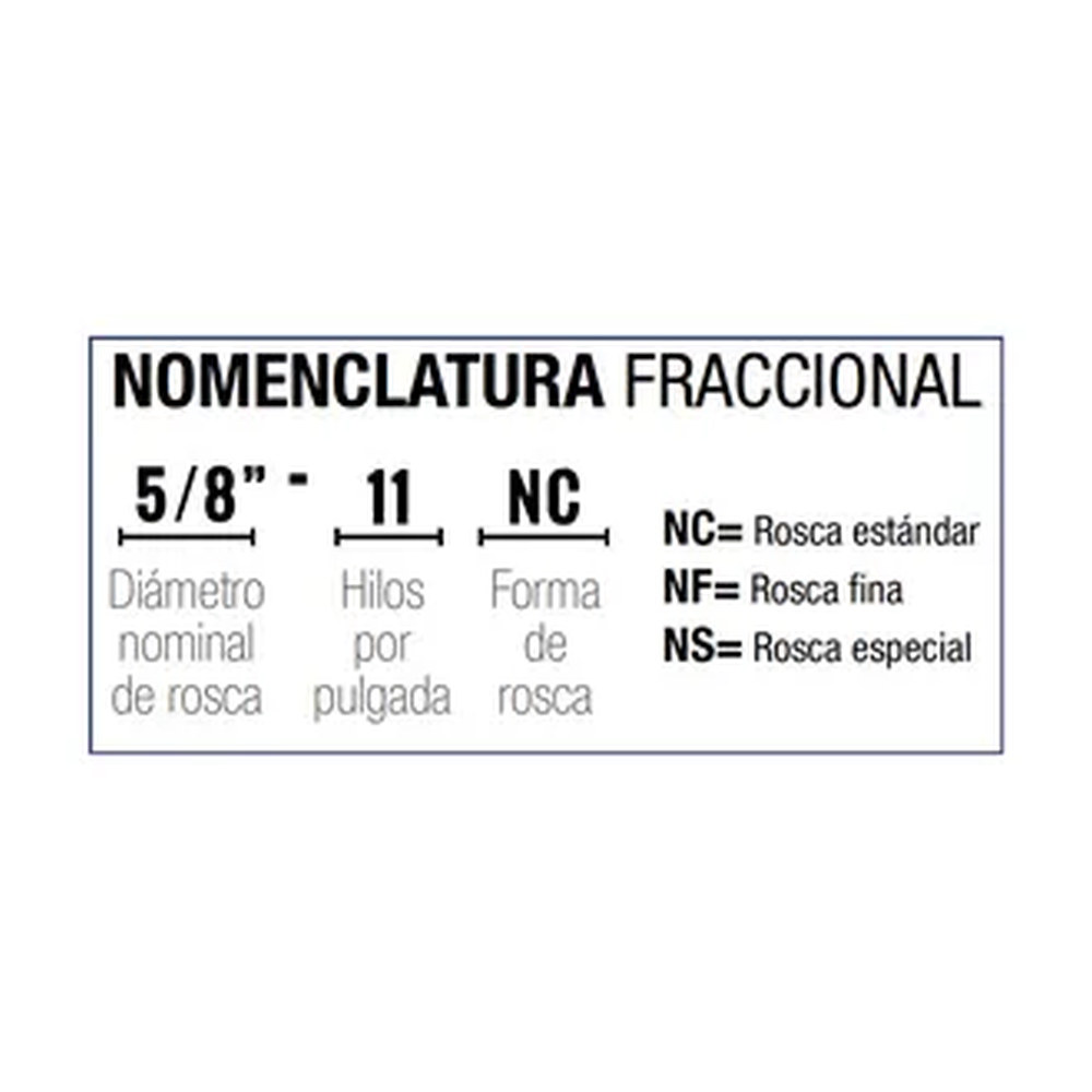 MACHUELO SEMICONICO AAC 5/8"-11 NC - Imagen 2