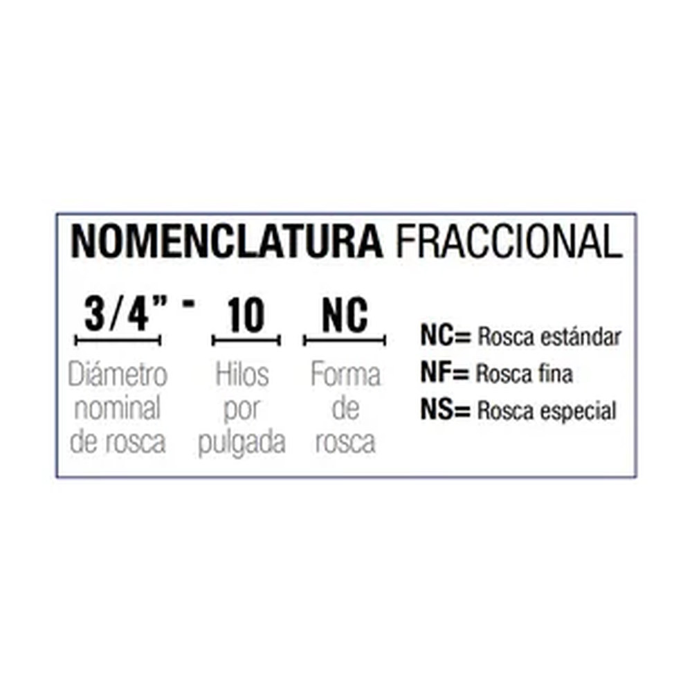 MACHUELO SEMICONICO AAC 3/4"-10 NC