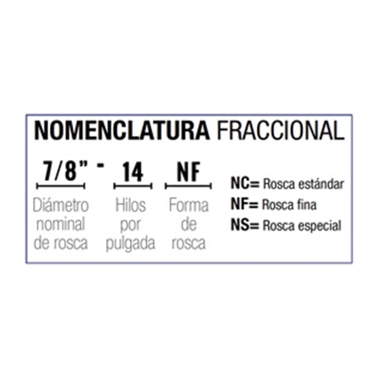 MACHUELO SEMICONICO AAC 7/8" -14 NF - Imagen 4