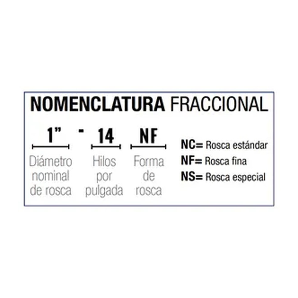 MACHUELO SEMICONICO AAC 1"-14 NS - Imagen 2