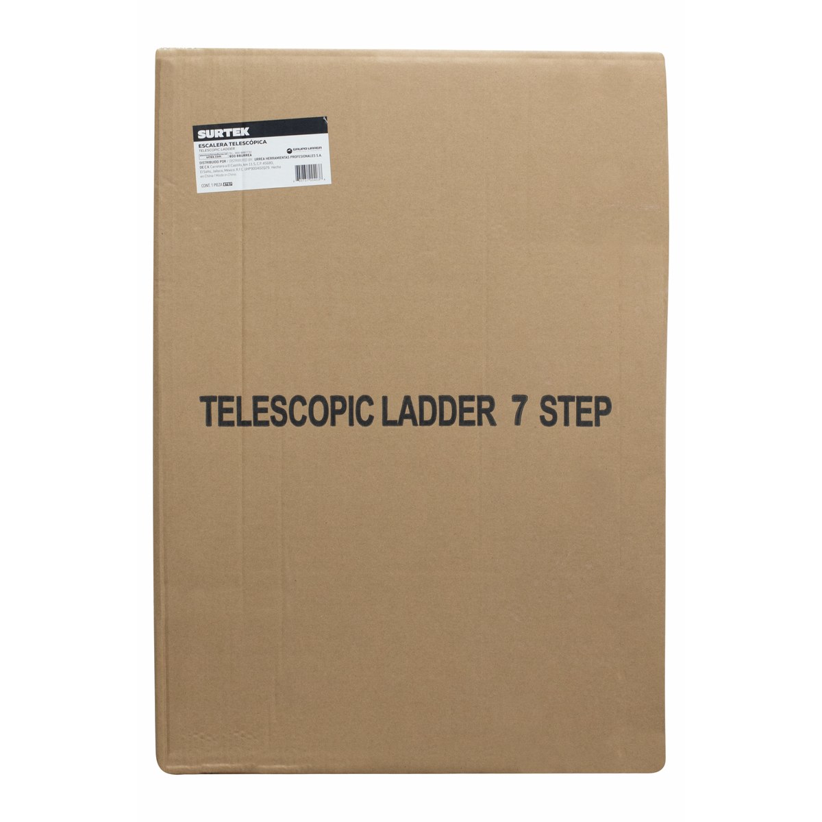 Escalera telescopica de aluminio con 7 peldaños Surtek - Imagen 3