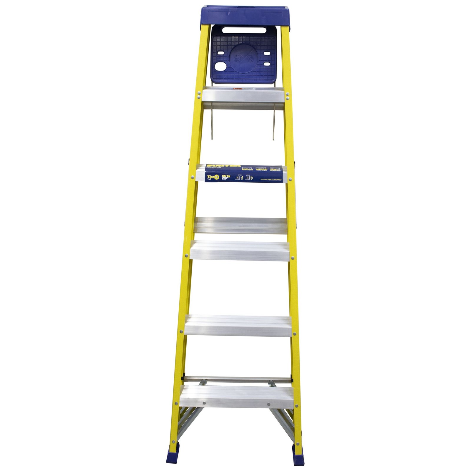 Escalera de tijera tipo II de fibra de vidrio con 5 peldaños Surtek - Imagen 3