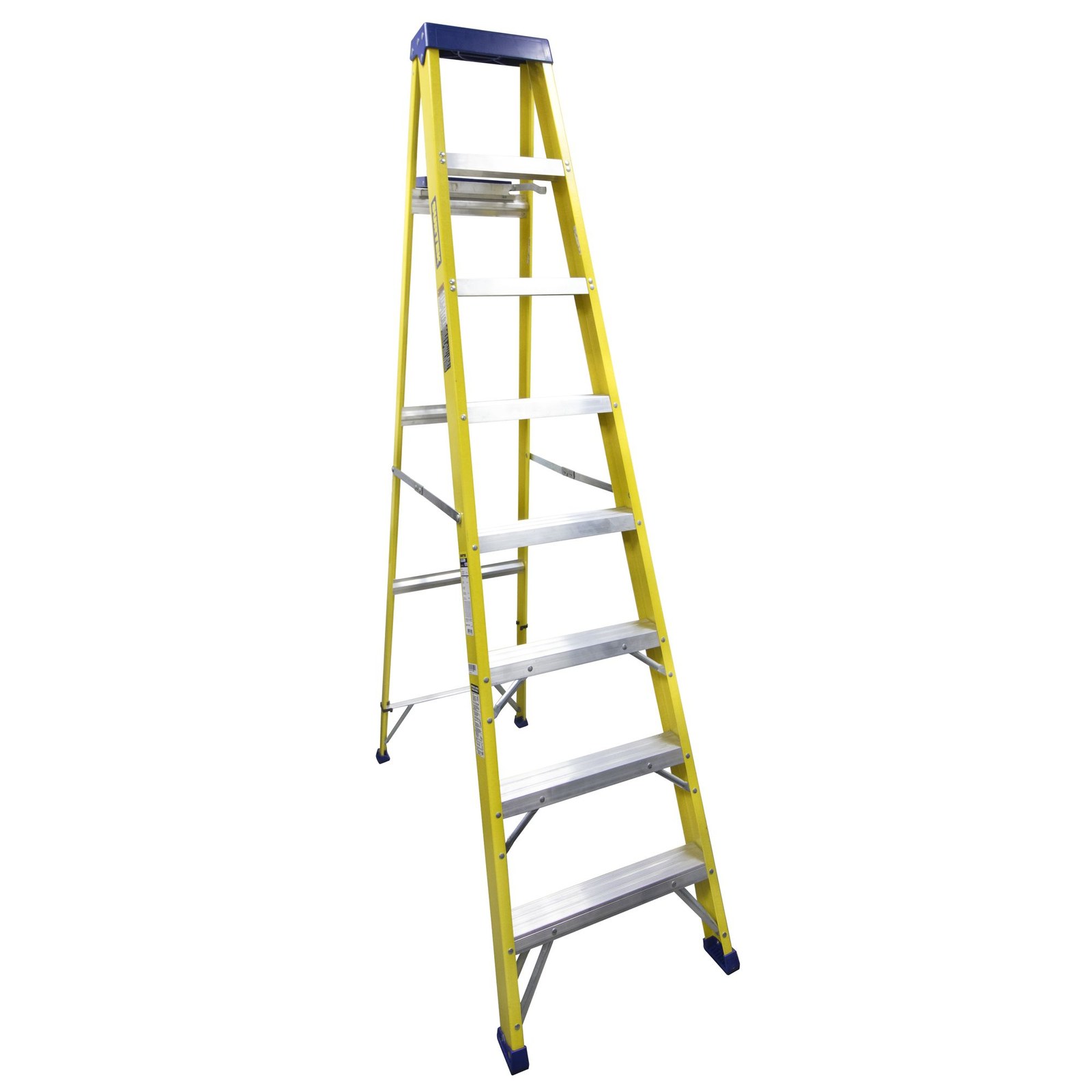 Escalera de tijera tipo II de fibra de vidrio con 7 peldaños Surtek - Imagen 2