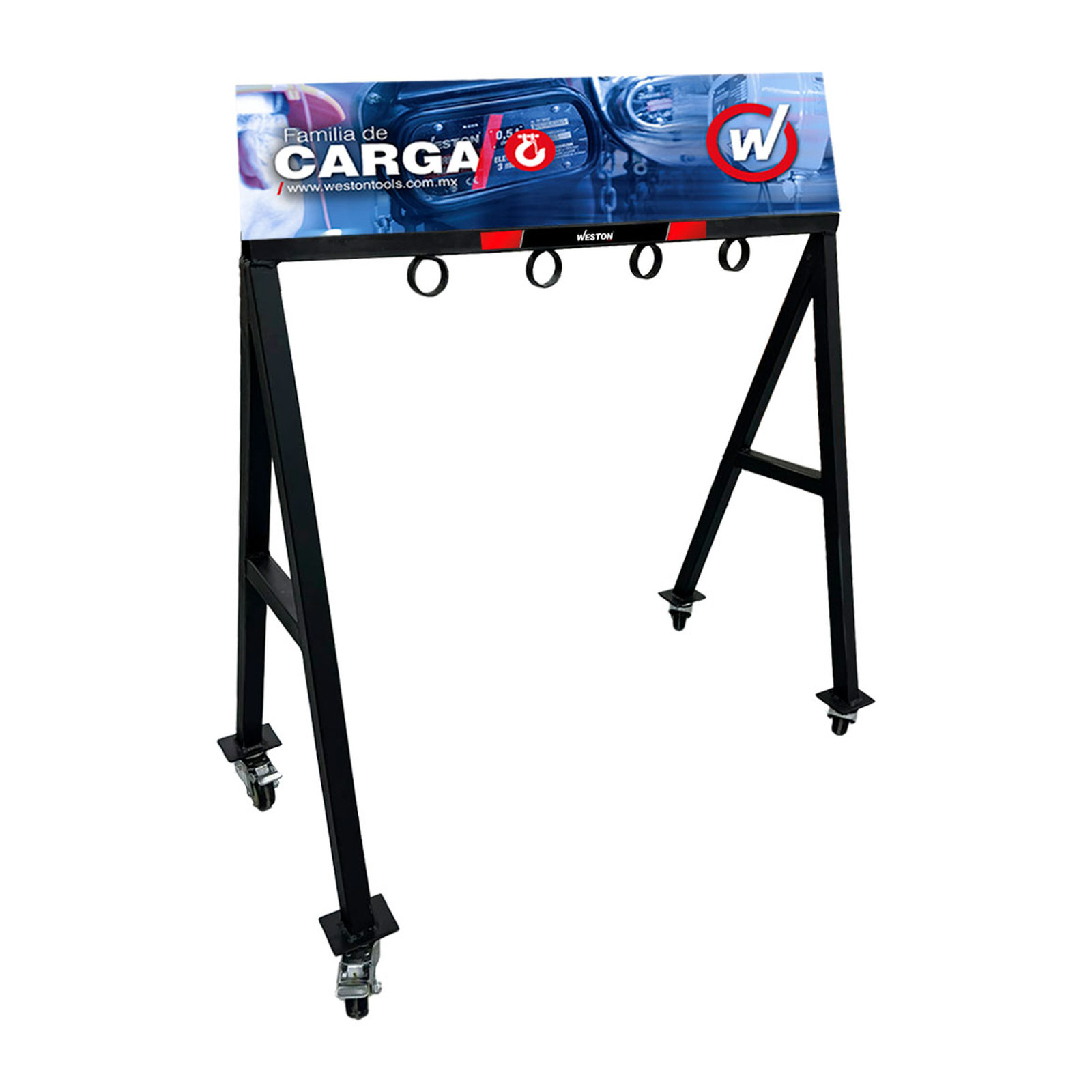 Exhibidor Mini para Garruchas Weston 115 x 60 x 20 cm (Sin Producto)