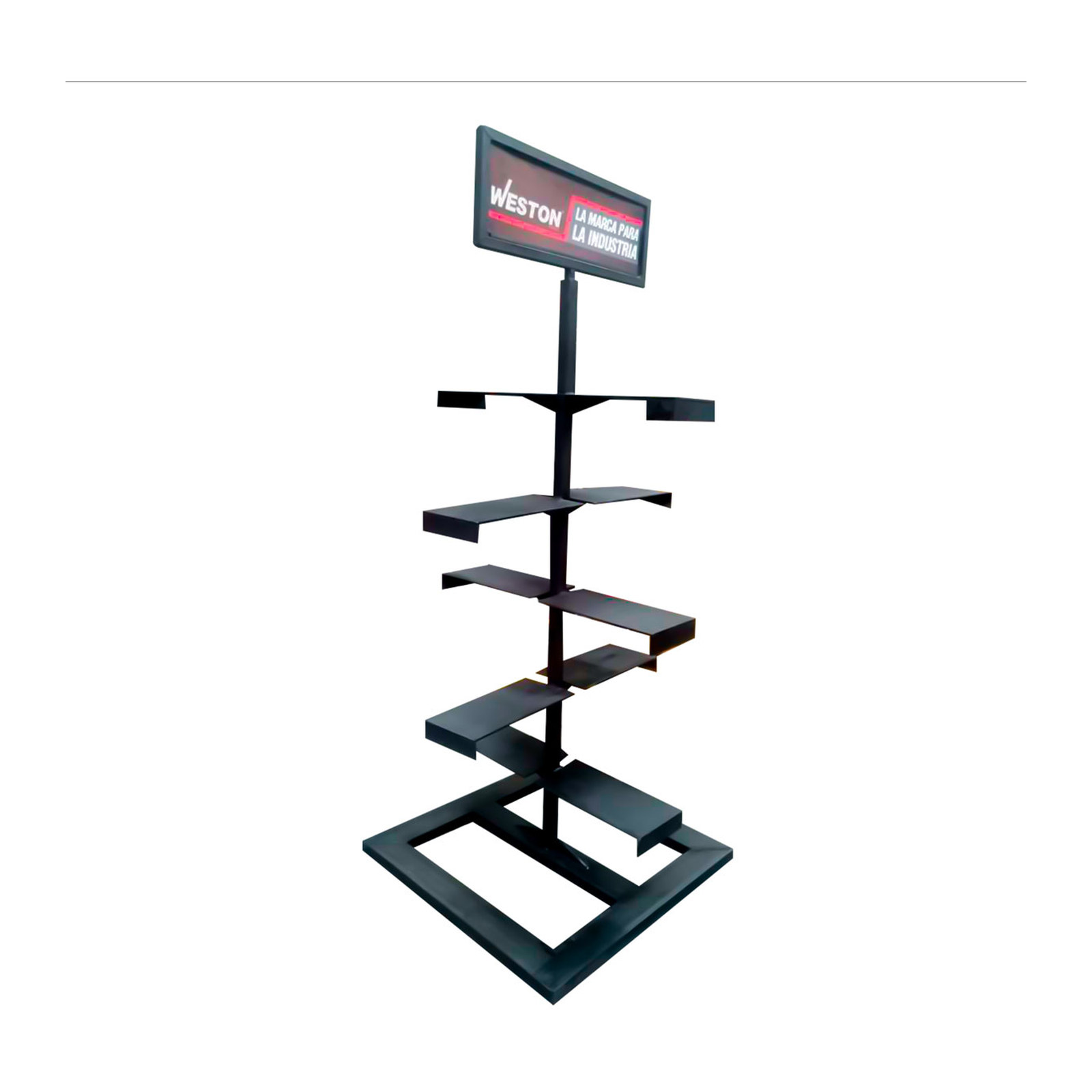 Exhibidor de Tornillos de Banco Weston 170 x 80 cm 6 Pisos (Sin Producto)