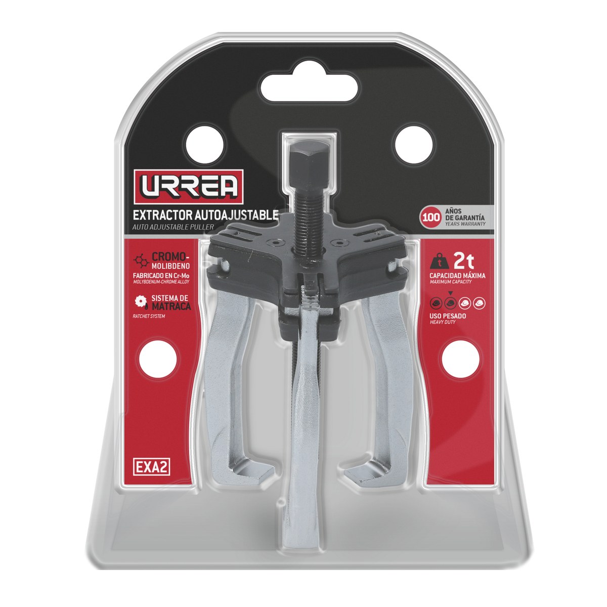 Extractor autoajustable 2 o 3 quijadas tipo "C" 2 ton Urrea - Imagen 2
