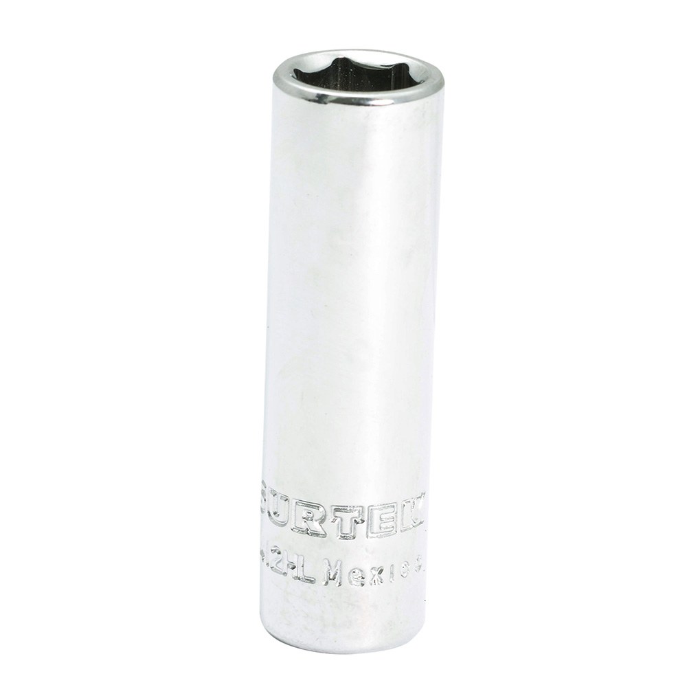 Dado largo cuadro de 1/4", 6 puntas, en pulgadas, 3/16" Surtek