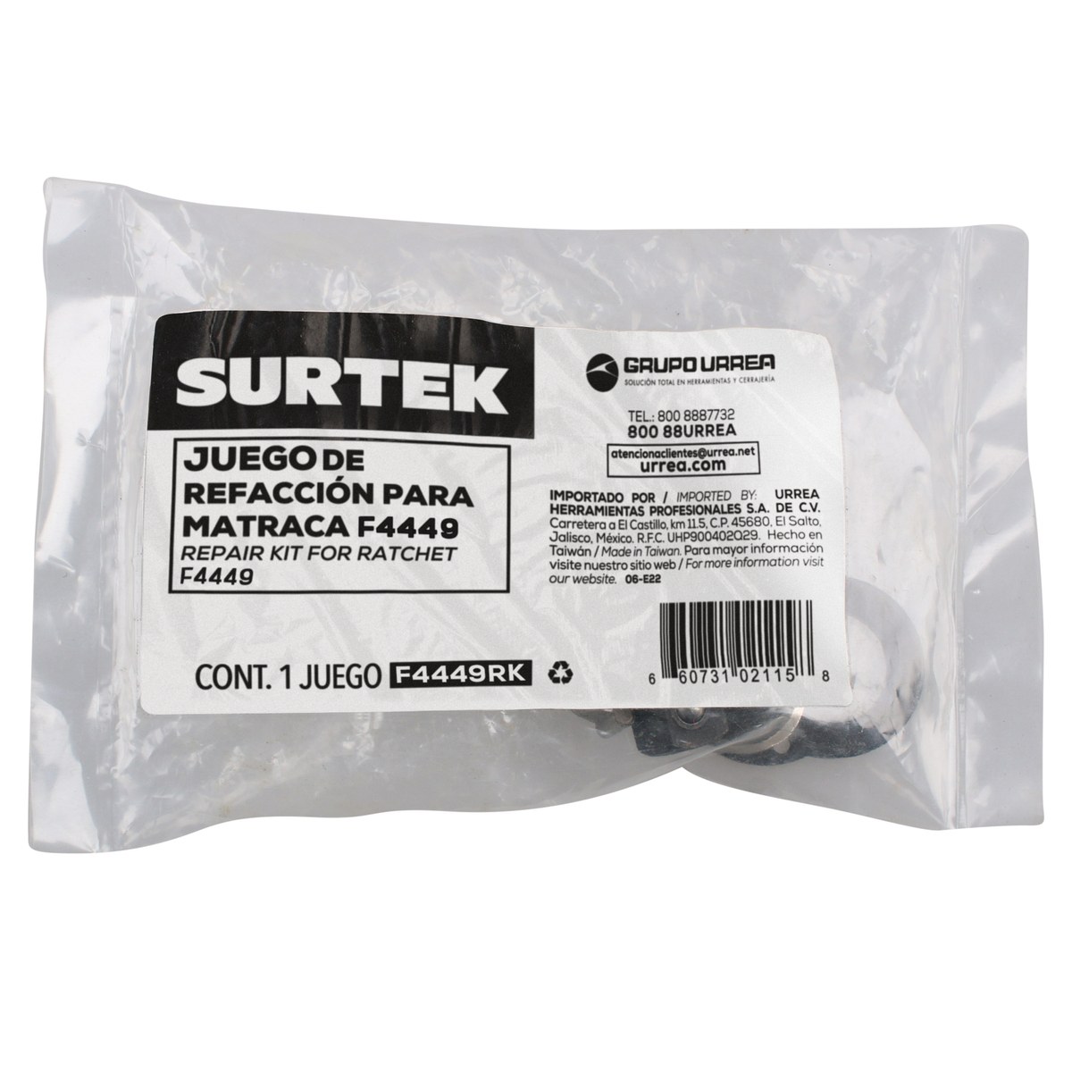 Juego de refacción para matraca reversible F4449 Surtek - Imagen 2