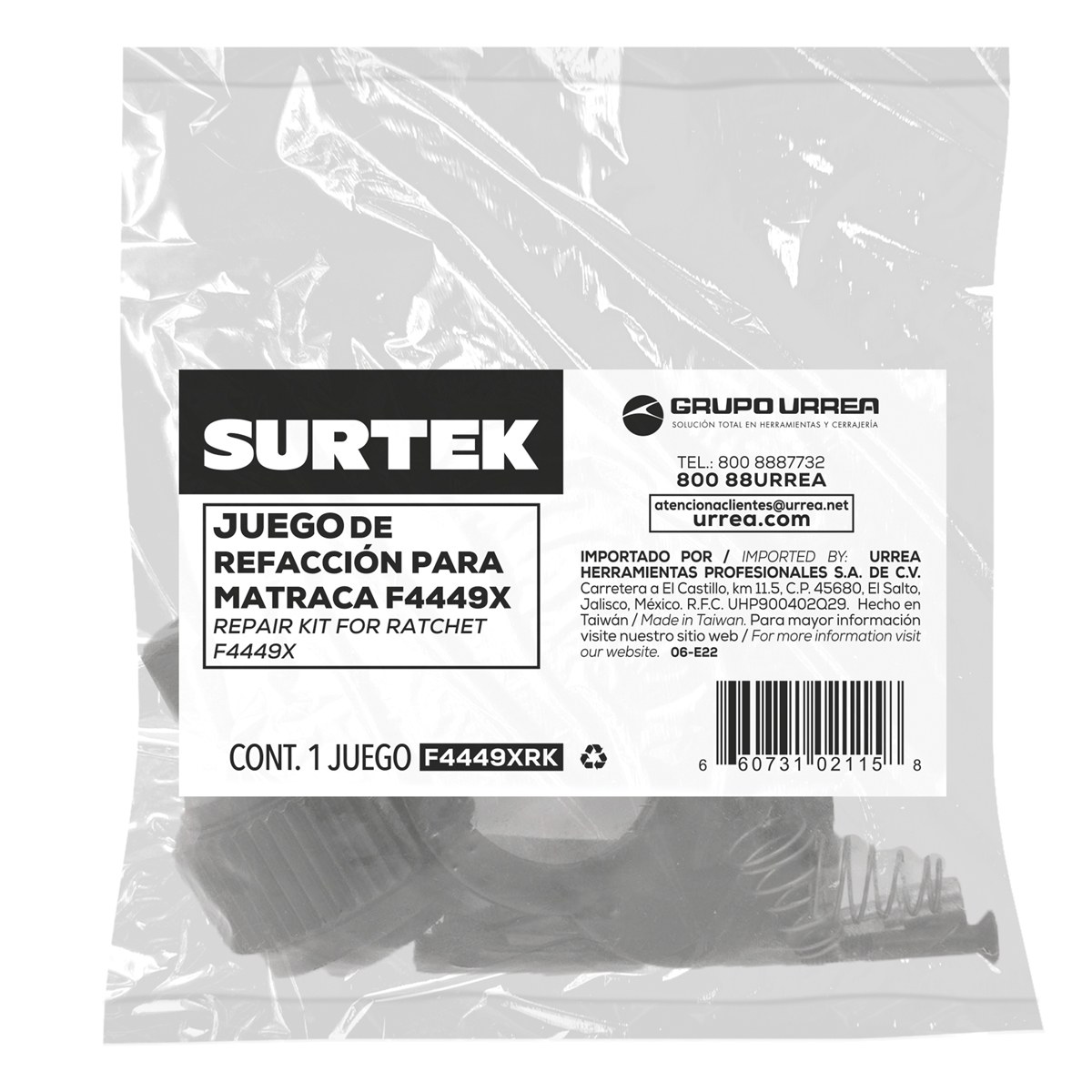 Juego de refacción para matraca reversible F4449X Surtek - Imagen 2