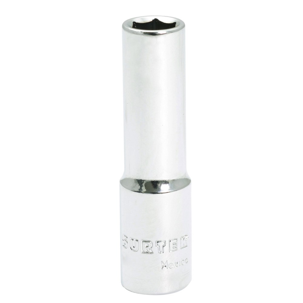 Dado largo cuadro de 3/8", 6 puntas, en pulgadas, 3/8" Surtek