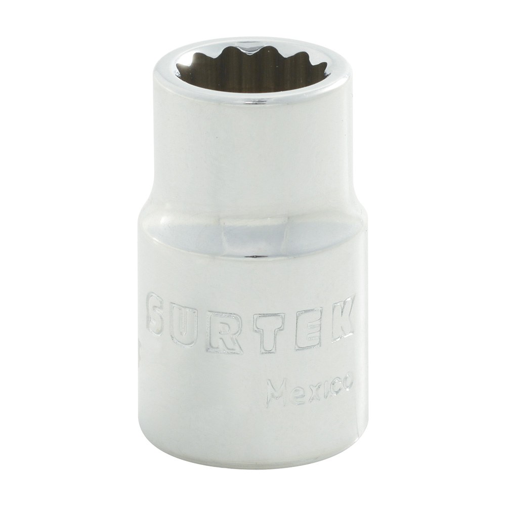 Dado cuadro de 3/8", 12 puntas, en pulgadas, 7/16" Surtek