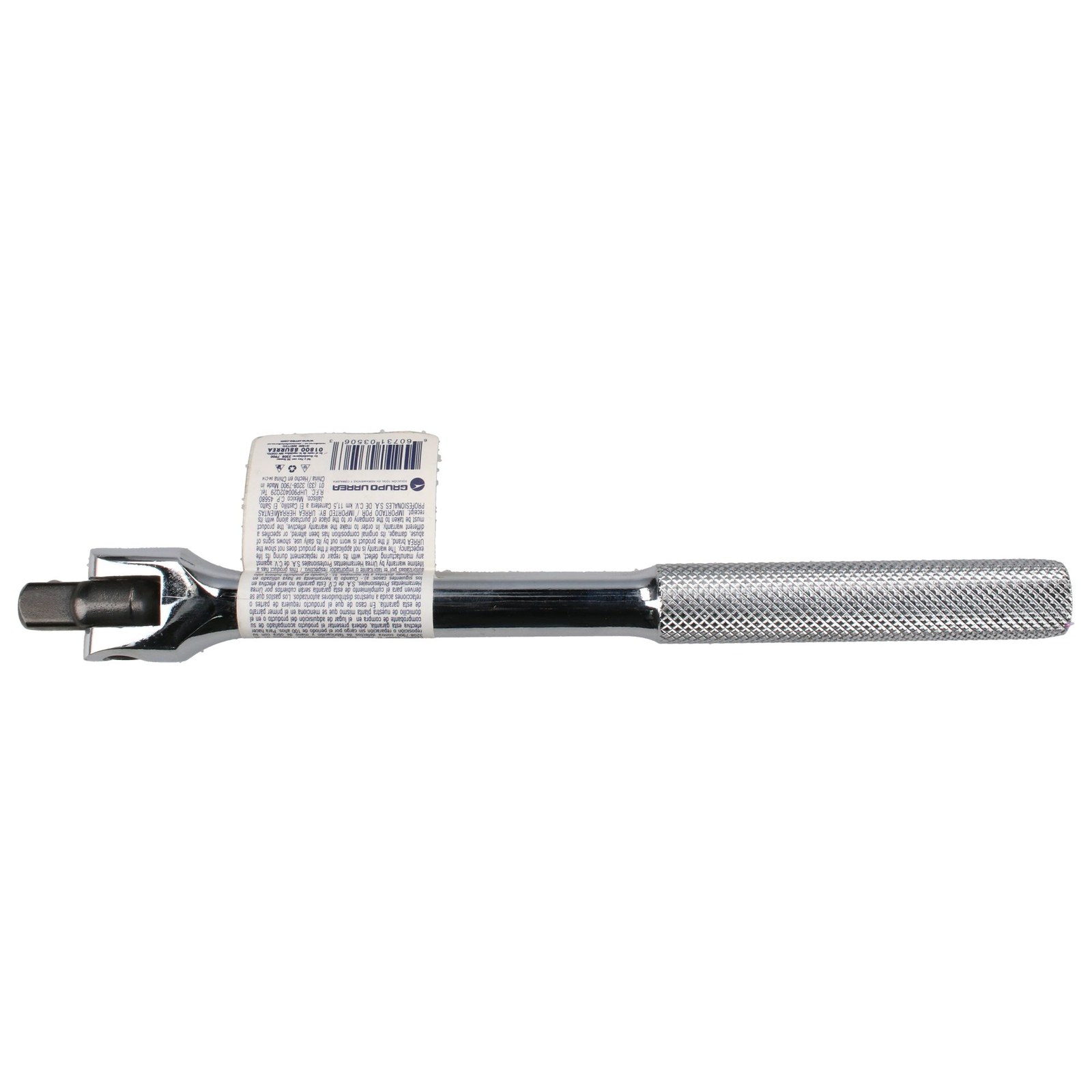 Mango articulado cromado para dado cuadro de 3/8" de 7" Surtek - Imagen 3