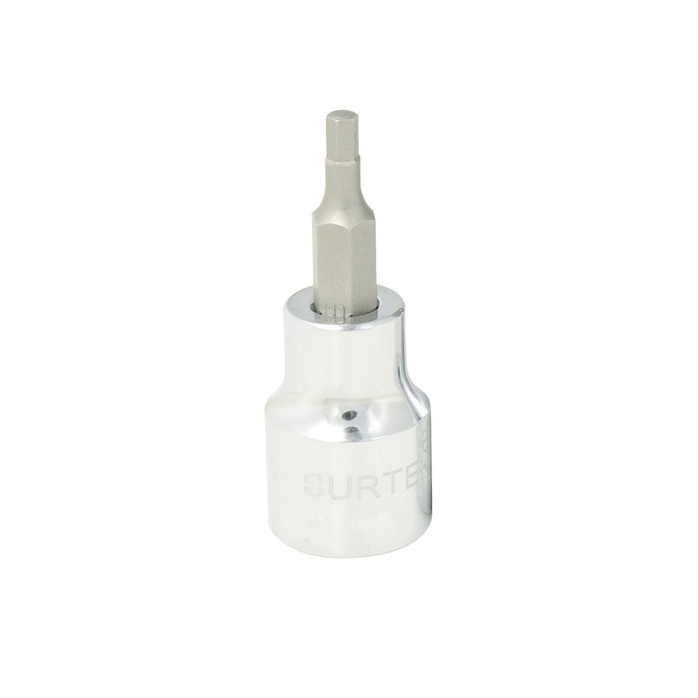 Dado con punta hexagonal cuadro de 3/8", en pulgadas, 1/4 Surtek