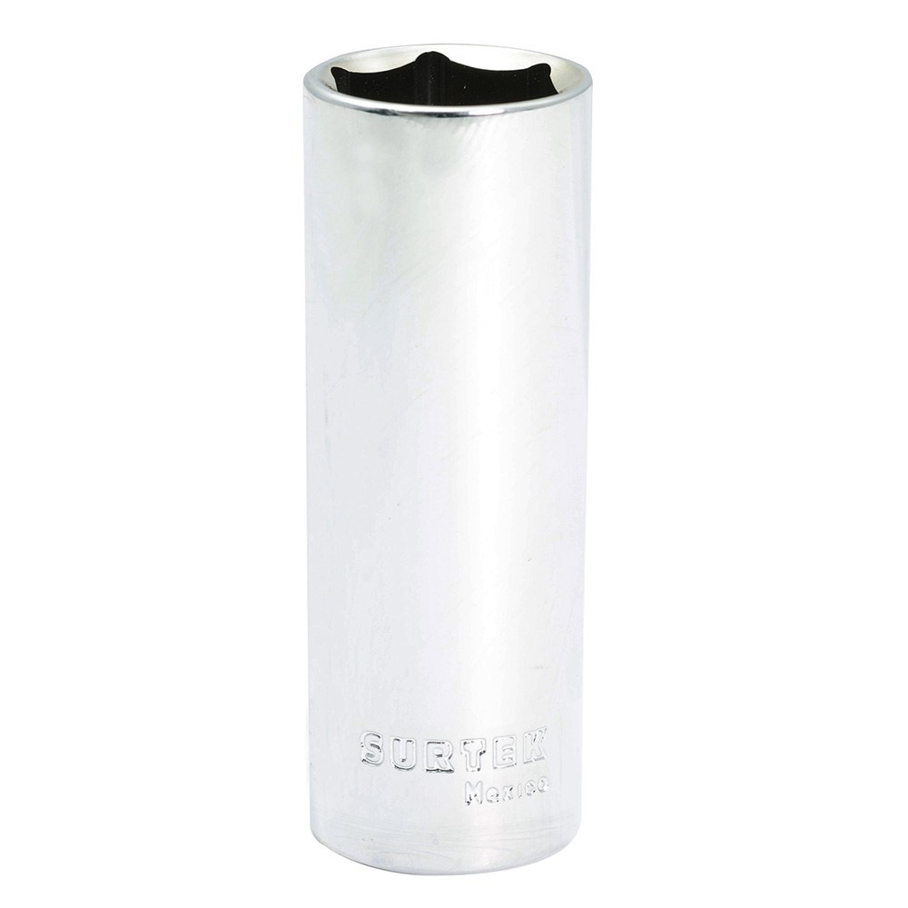 Dado largo cuadro de 1/2", 6 puntas, en pulgadas, 13/16" Surtek