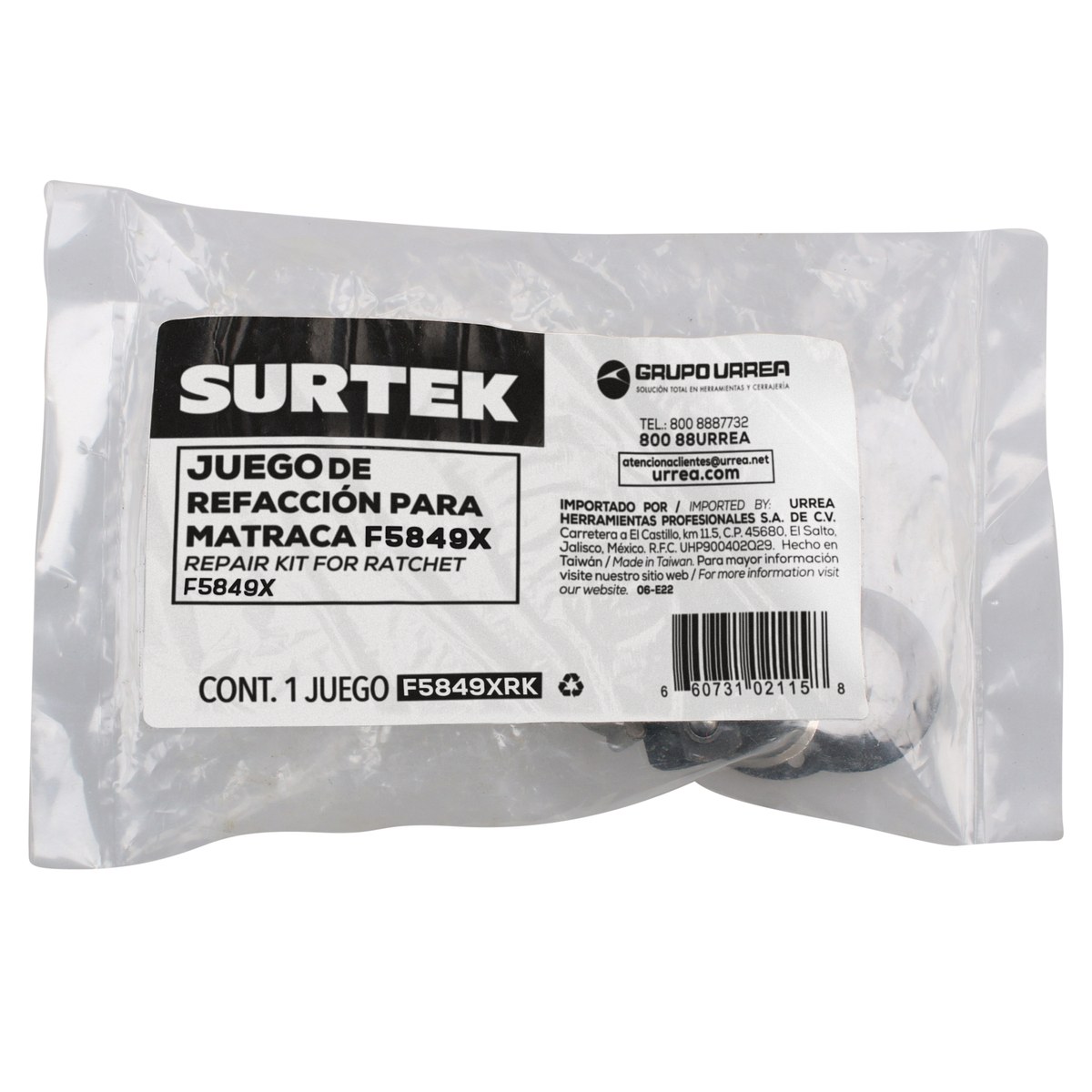 Juego de refacción para matraca reversible F5849X Surtek - Imagen 2