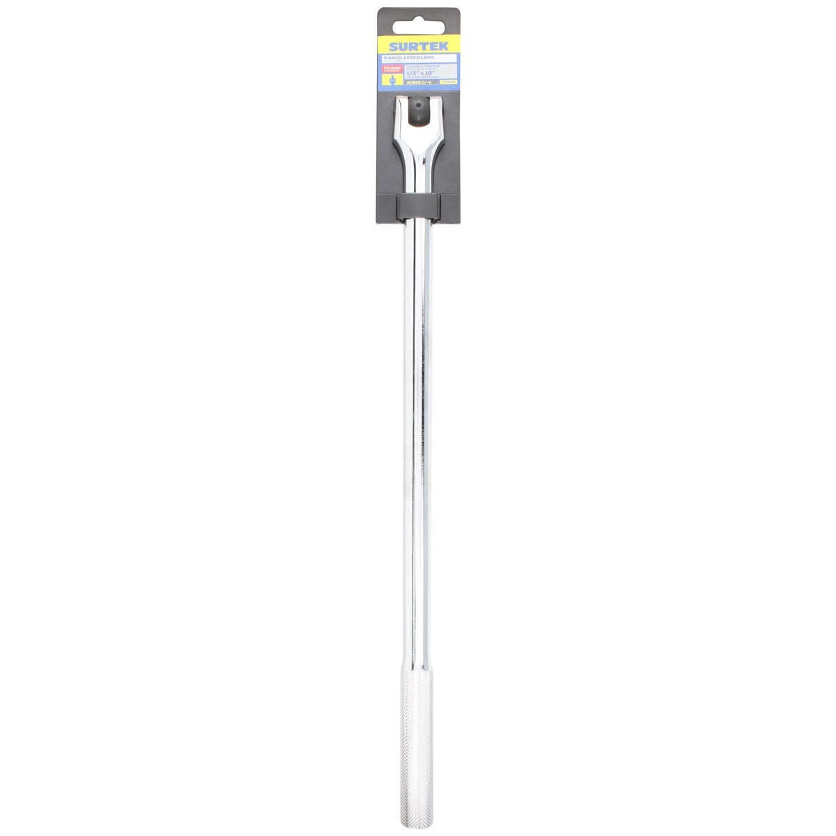 Mango articulado cromado para dado cuadro de 1/2", 17-7/8" Surtek - Imagen 2