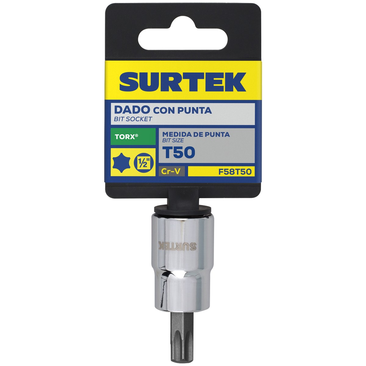 Dado con punta torx cuadro de 1/2", T50 Surtek - Imagen 2