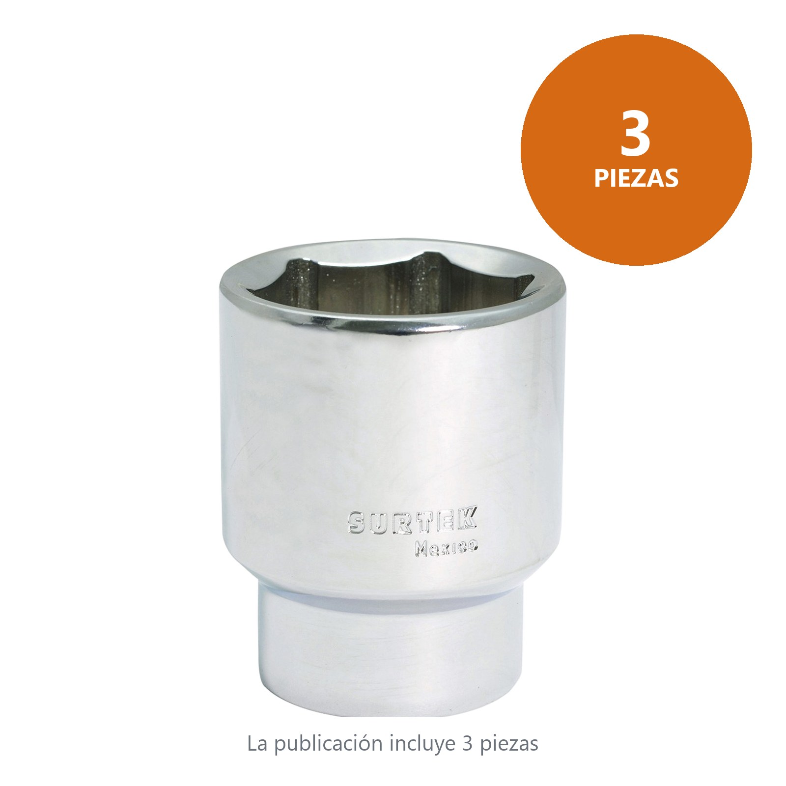 Dado cuadro de 3/4", 6 puntas, en pulgadas 1-13/16" Surtek - Imagen 3