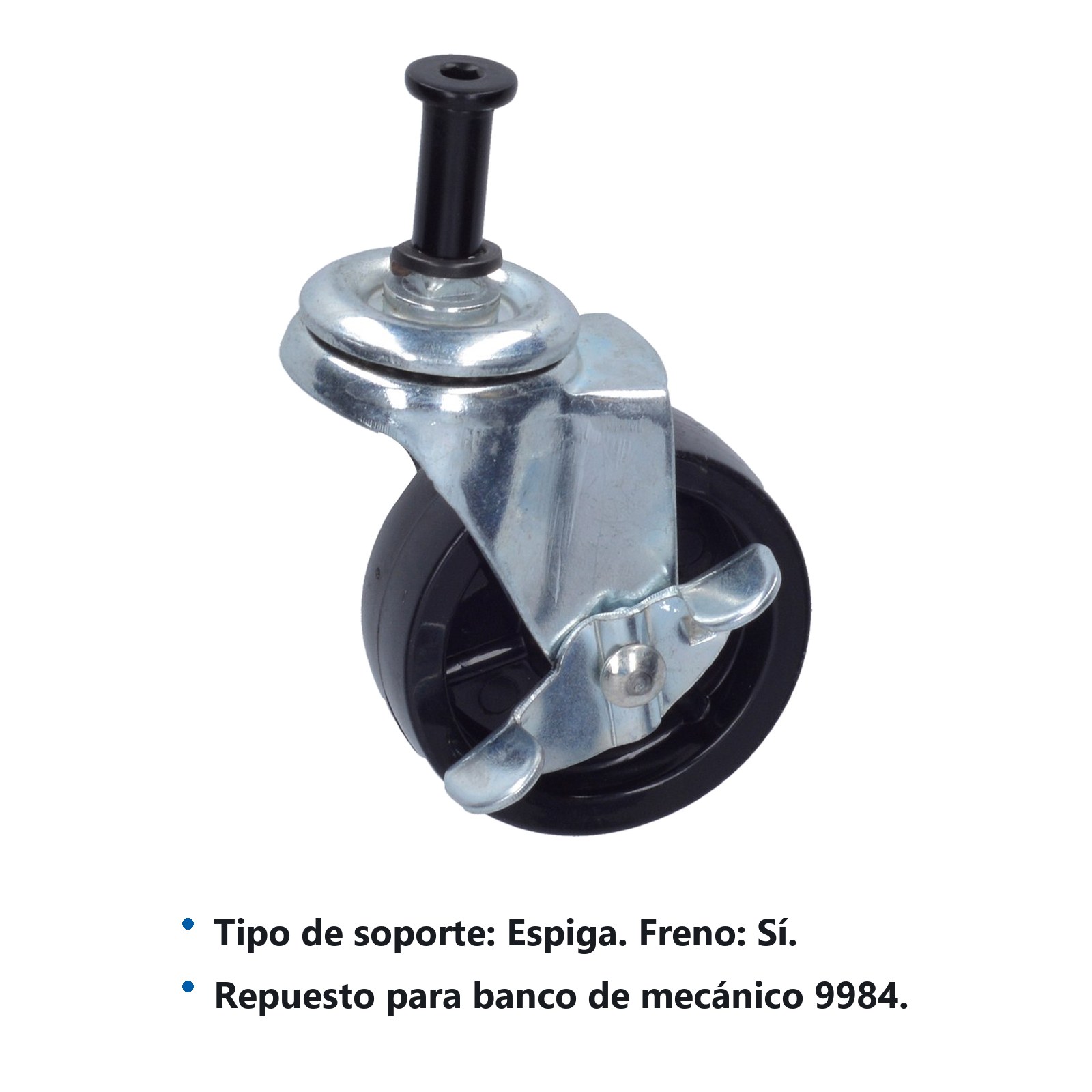 Repuesto de rueda para banco para mecánico 9984 con freno Urrea - Imagen 2
