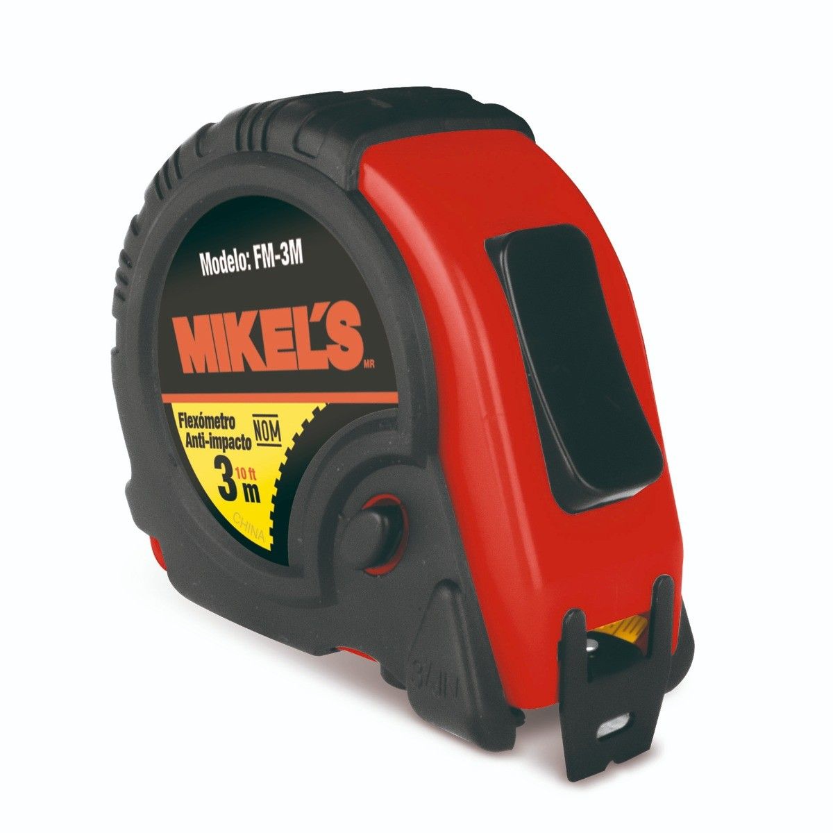 MIKELS FM-3M Flexómetro Anti-Impacto 3 mts