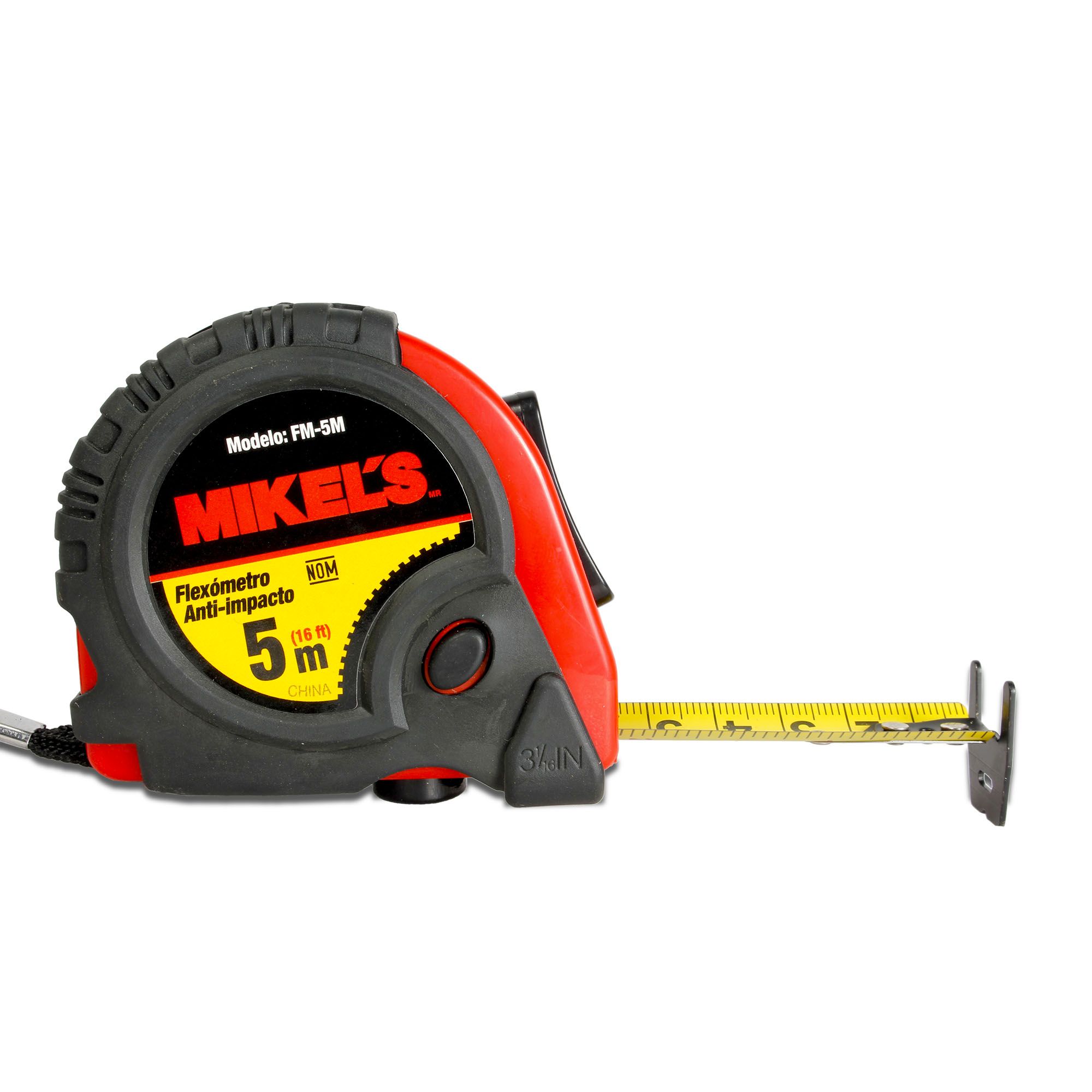 MIKELS FM-5M Flexómetro Anti-Impacto 5 mts - Imagen 2